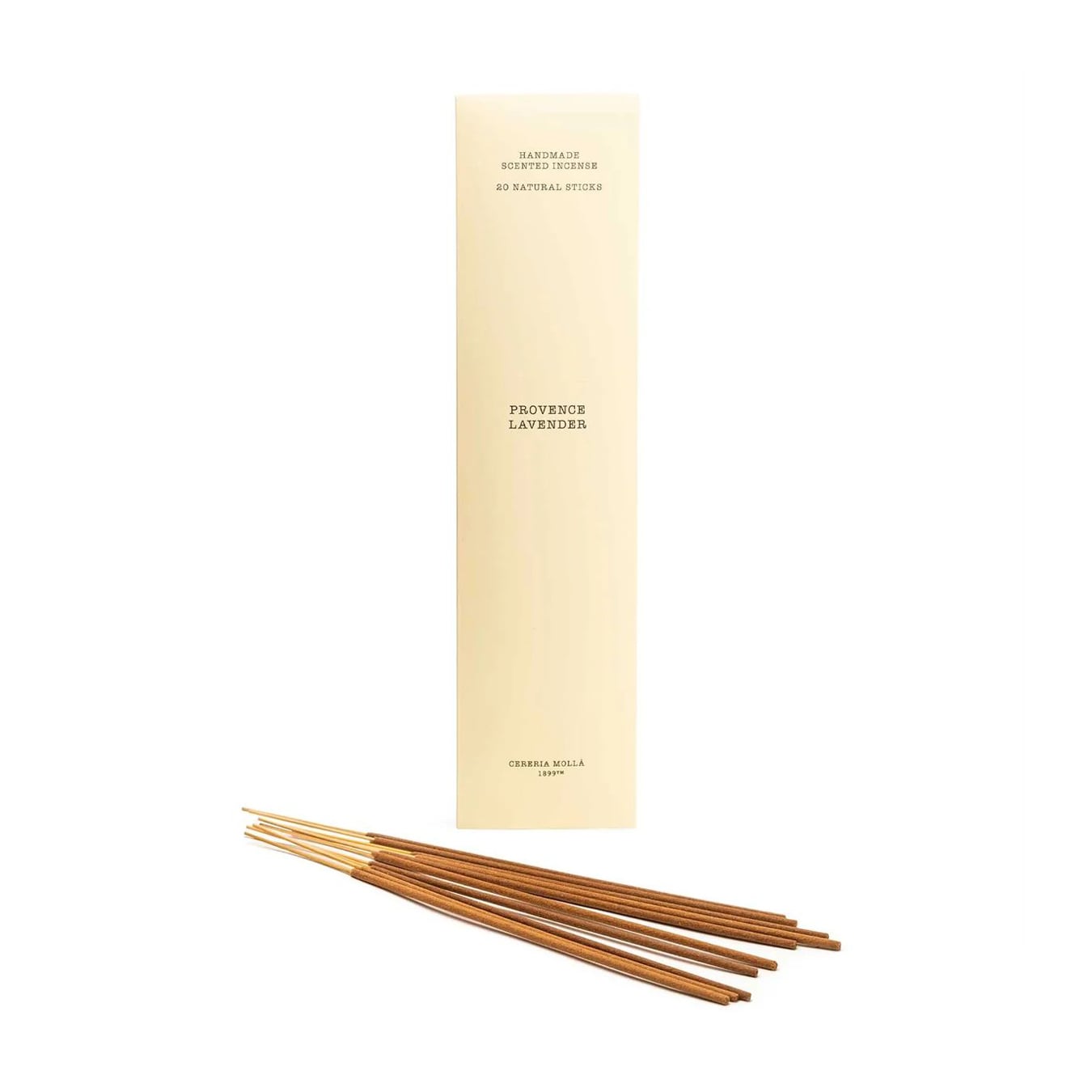 Ароматичні палички Cereria Molla Handmade Scented Incense, Provence Lavender, 23 см, 20 шт